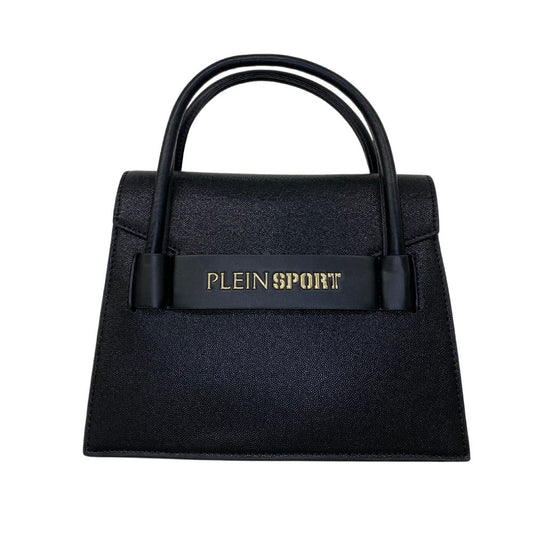 Black Polyethylene Women Handbag