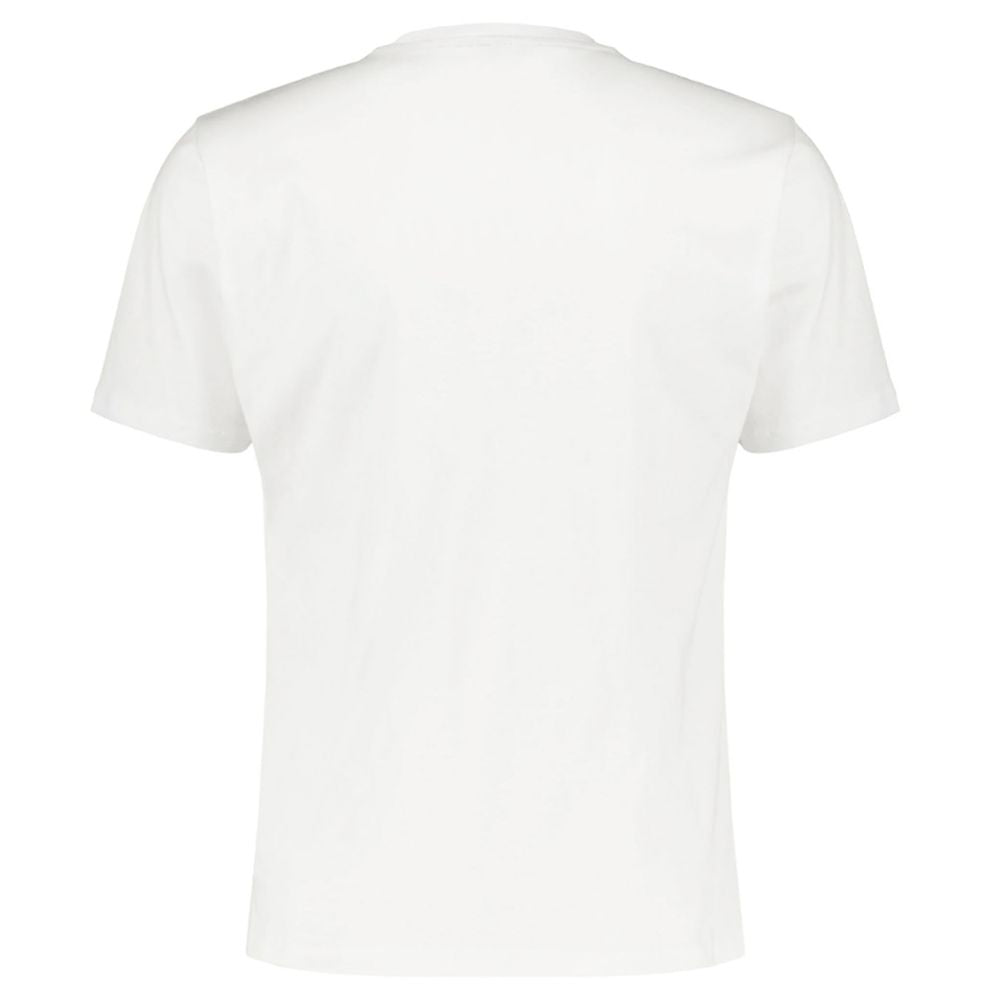 White Cotton Men's T-Shirt