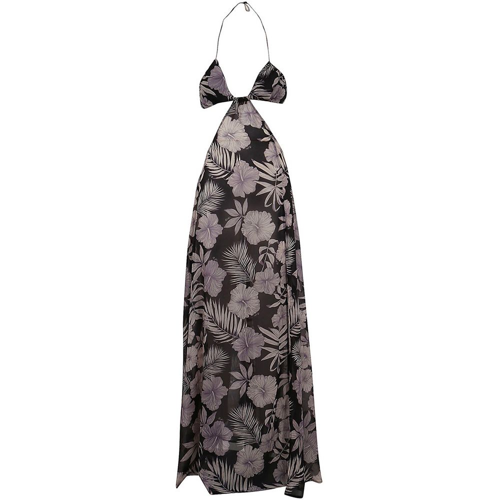 Floral Elegance Maxi Dress with Split Detail