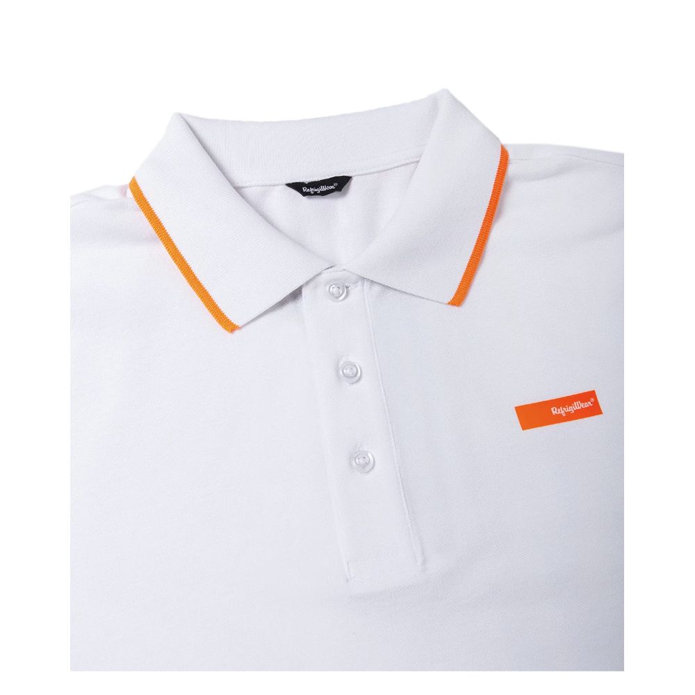 Elegant Contrasting Collar Polo Shirt