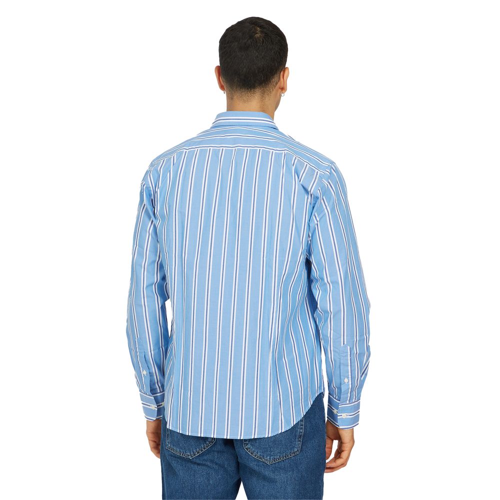 Elegant Striped Cotton Poplin Shirt