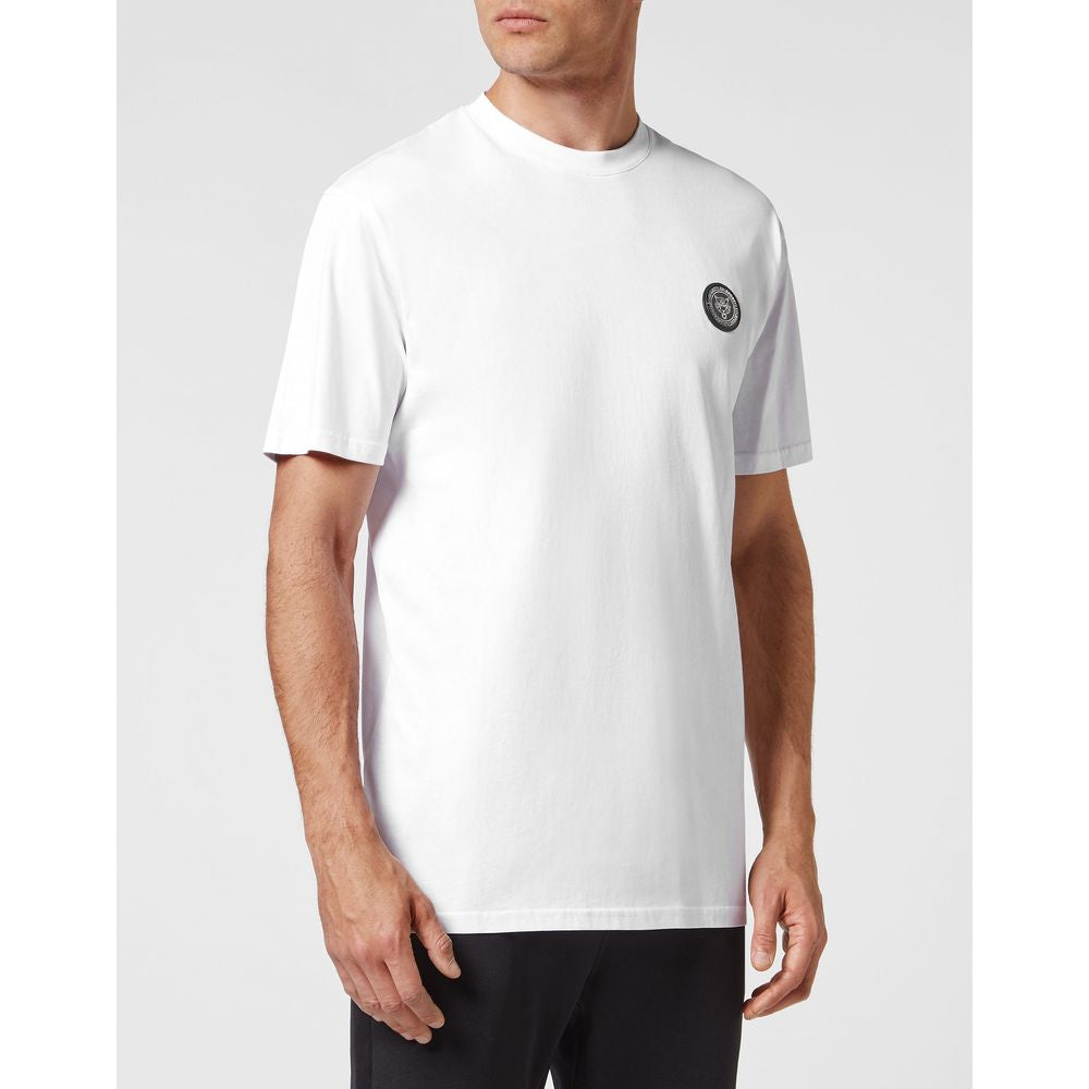 White Cotton Mens TShirt