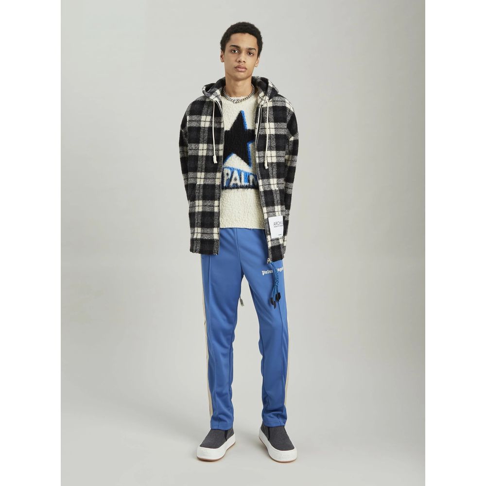 Archival Check Cashmere Hooded Jacket