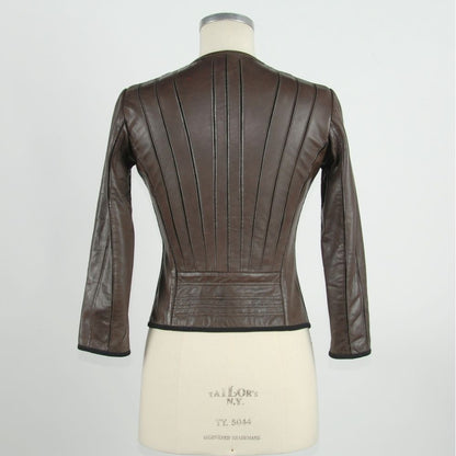 Brown Leather Women Jacket