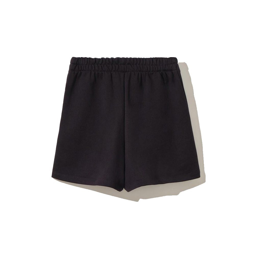 Chic Black Cotton Shorts with Side Pockets