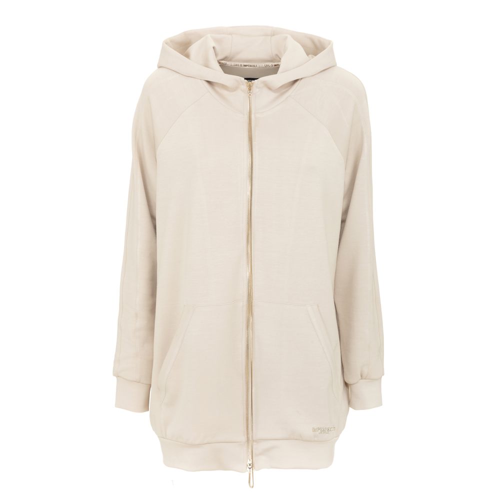 Beige Polyester Women Sweater