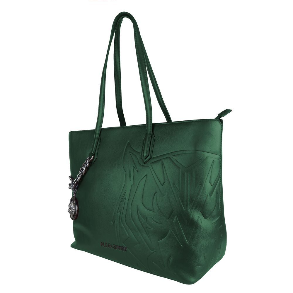 Green Polyethylene Women Shoulder Bag