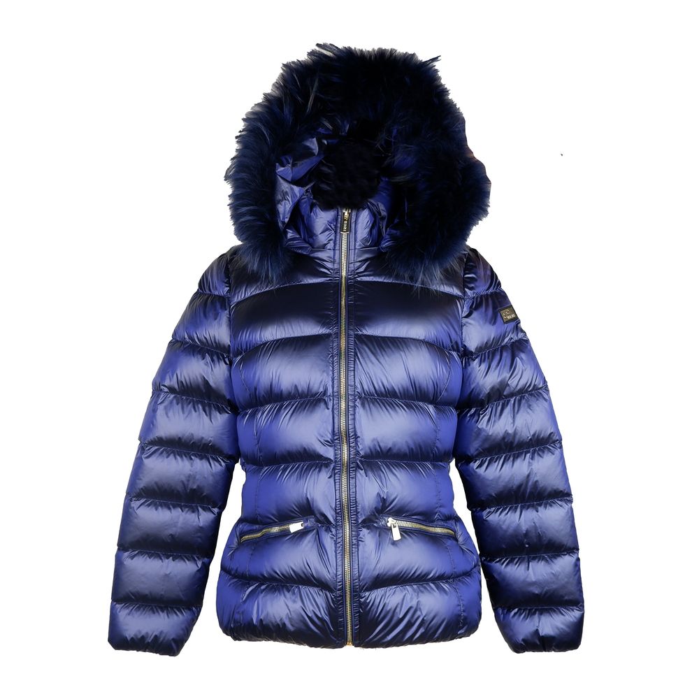 Chic Blue Yes Zee Jacket with Murmasky Fur