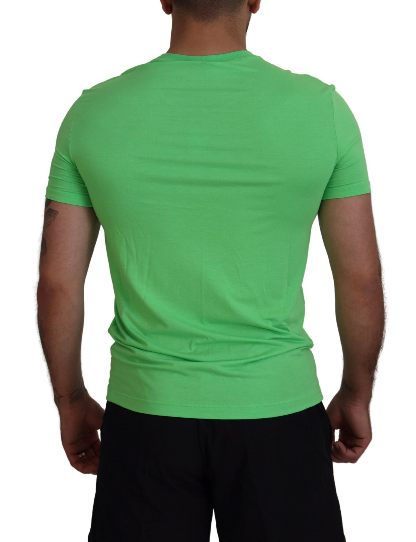 Green Modal Short Sleeves Crewneck T-shirt