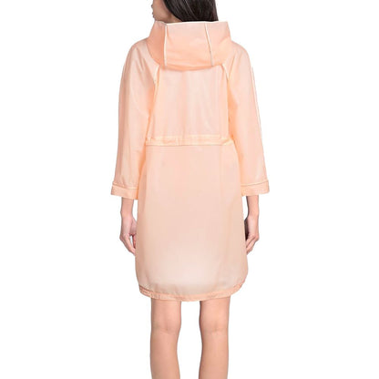 Powder Pink Long Waterproof Jacket