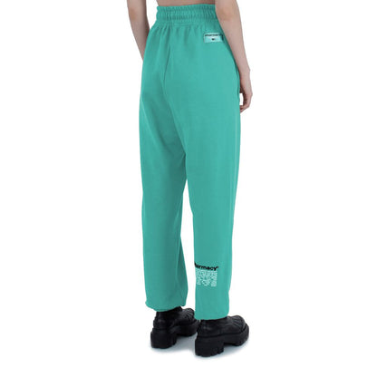 Green Cotton Women Trouser