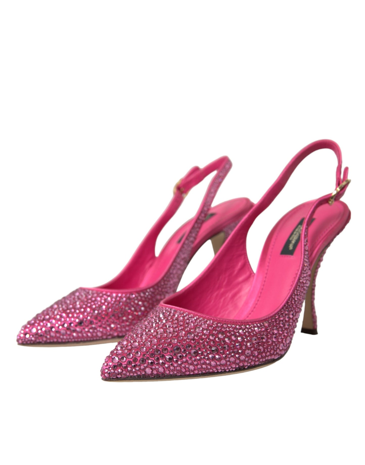 Pink Slingbacks Crystal Pumps Shoes