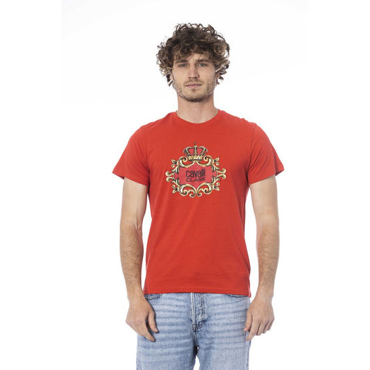 Red Cotton Men T-Shirt