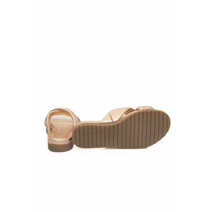 Beige Sheepskin Women Sandal