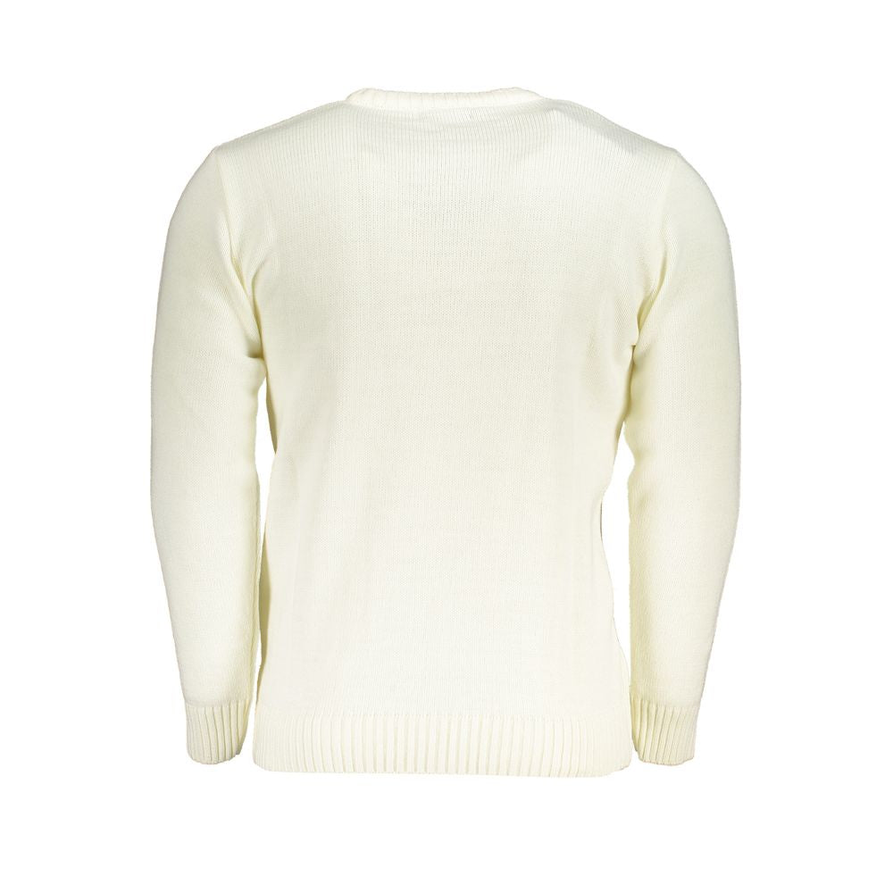 White Fabric Sweater