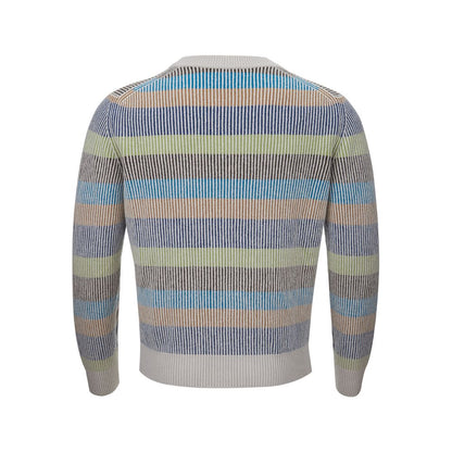 Elegant Multicolor Cashmere Sweater for Men