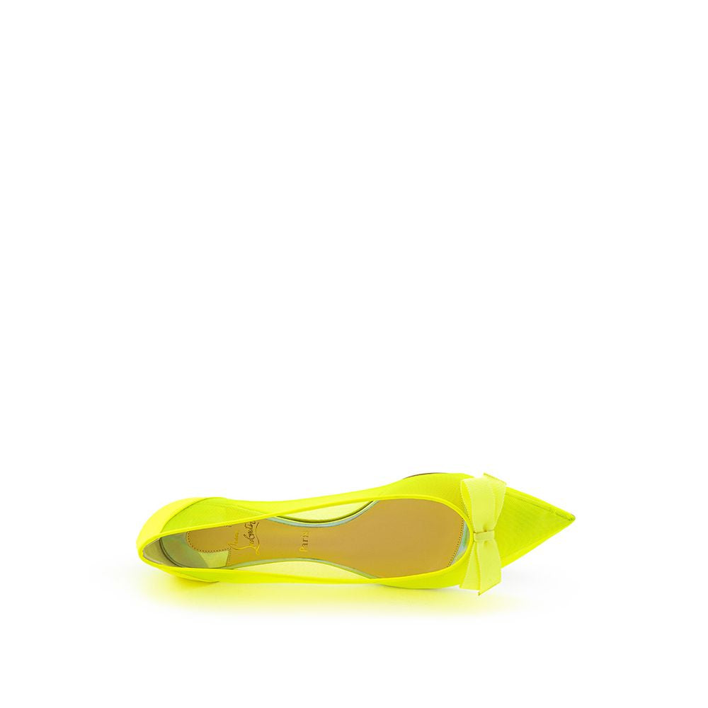 Sunshine Yellow Mesh Flat Elegance