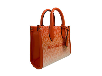 Mirella XS Leather Top Zip Shopper Tote Bag