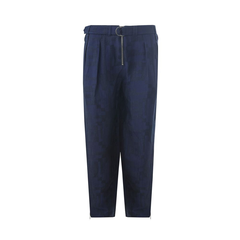 Blue Linen Jeans & Pant