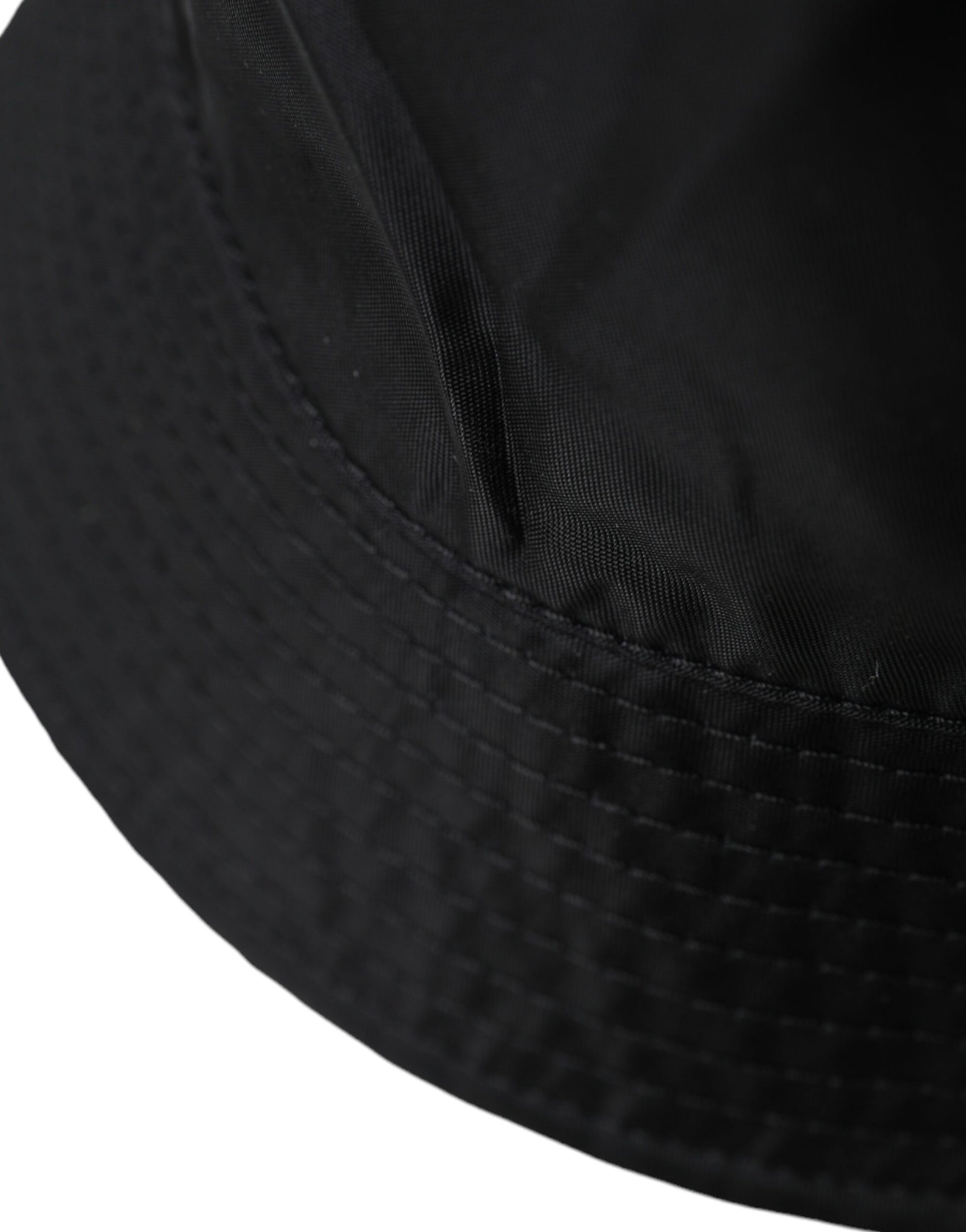 Black Wide Brim Cap Bucket Hat Men