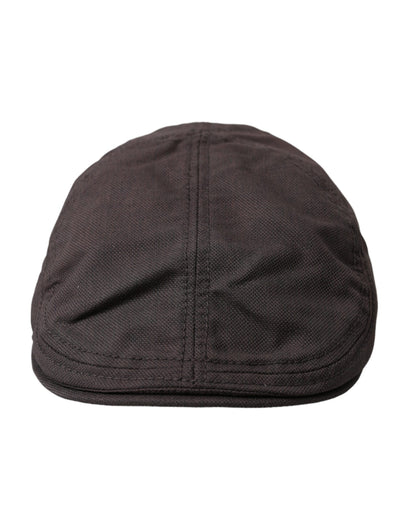 Brown Nylon Cloth Newsboy Hat Men