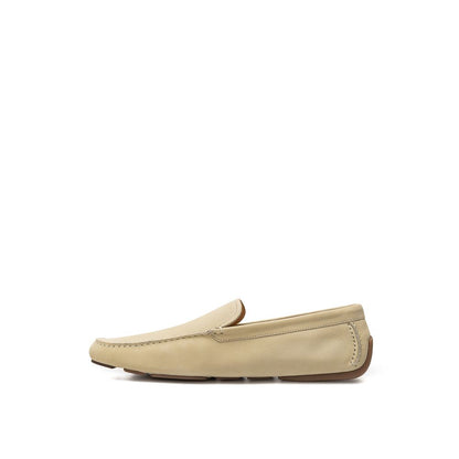 Beige Leather Loafer