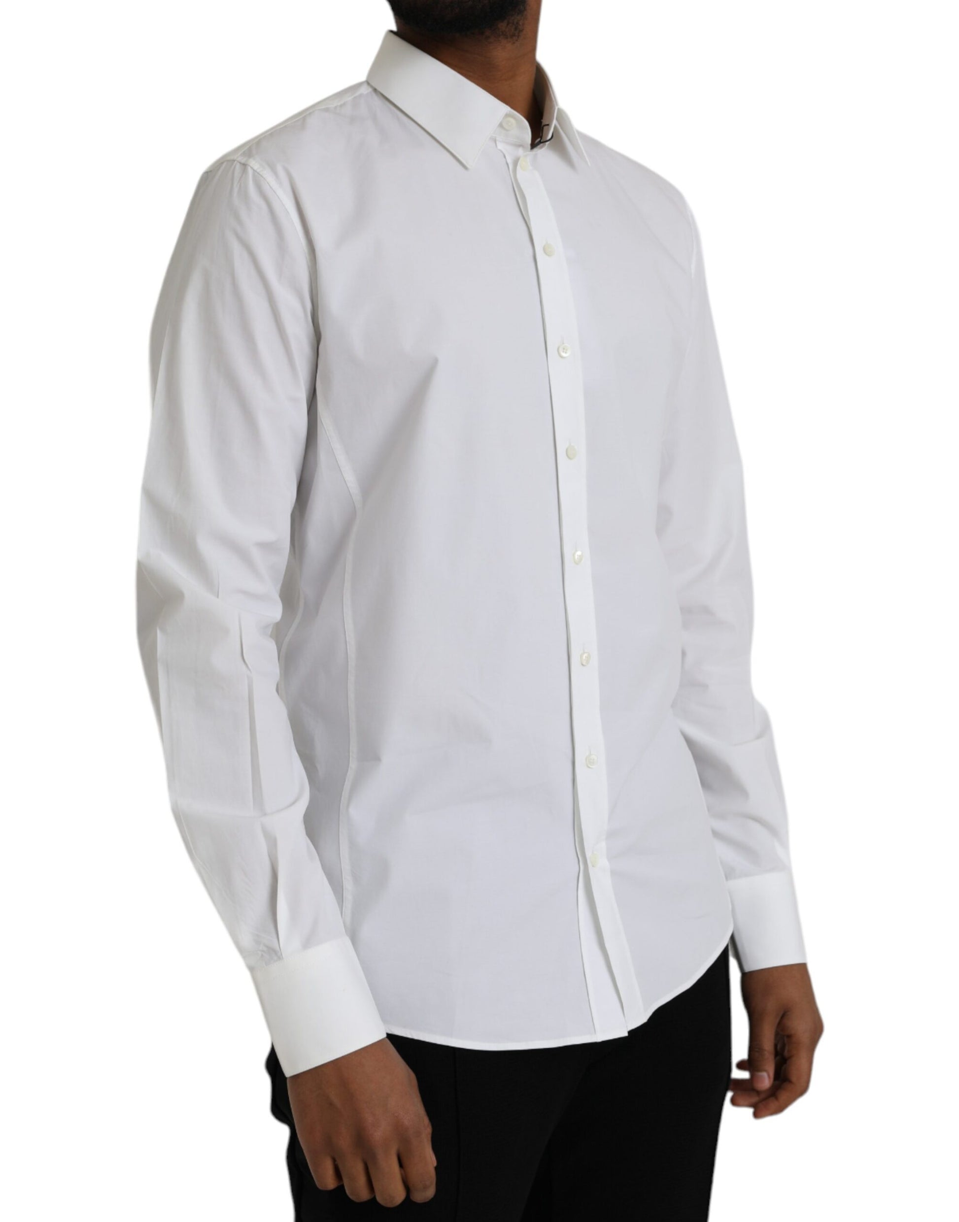 White Cotton Formal Dress Top SICILIA Shirt