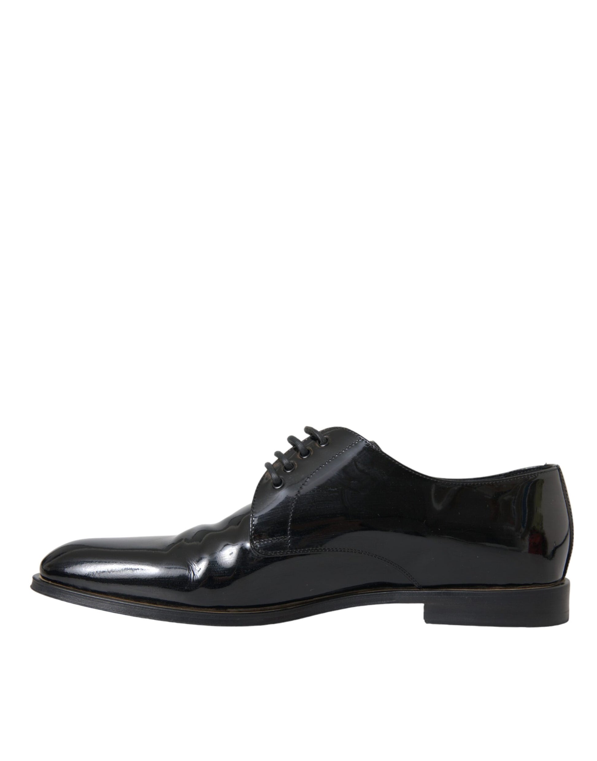 Black Patent Leather Derby Formal Dress Shoes