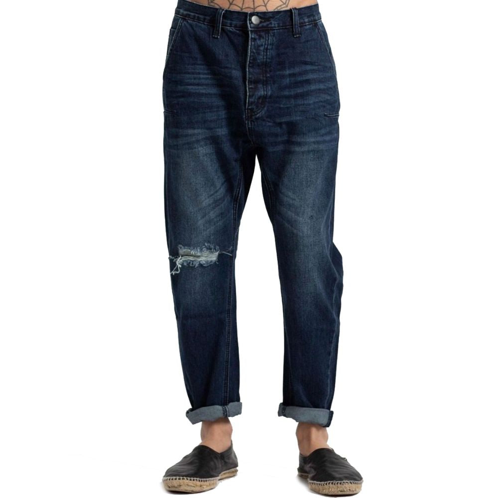 Blue Cotton Men's Jeans