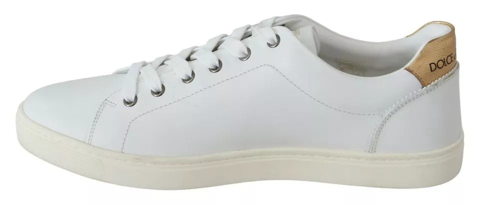 White Leather Heart Low Top Sneakers Men Shoes