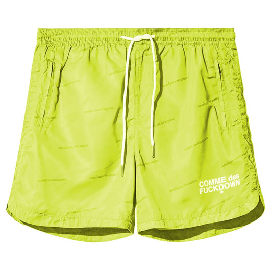 Yellow Polyester Men's Bermuda Short