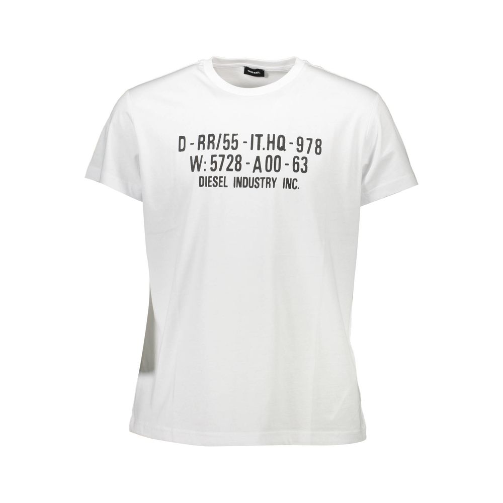 White Cotton Men T-Shirt