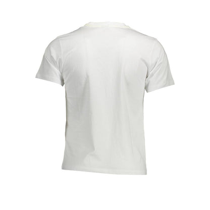 White Cotton Men T-Shirt