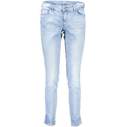 Light Blue Cotton Women Jeans