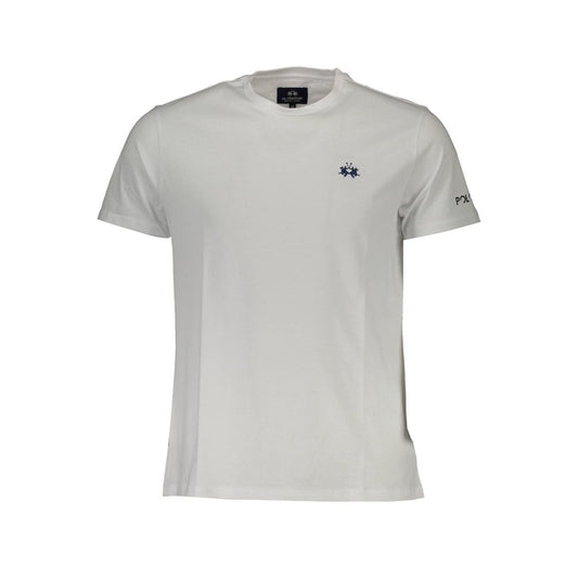 White Cotton Men T-Shirt