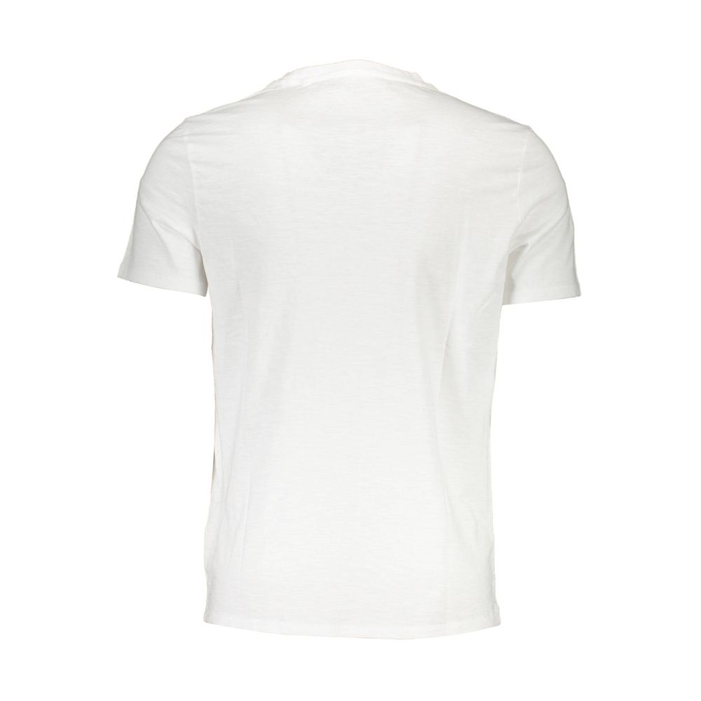 White Cotton Men T-Shirt