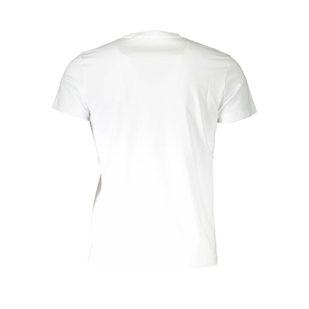 White Cotton Men T-Shirt