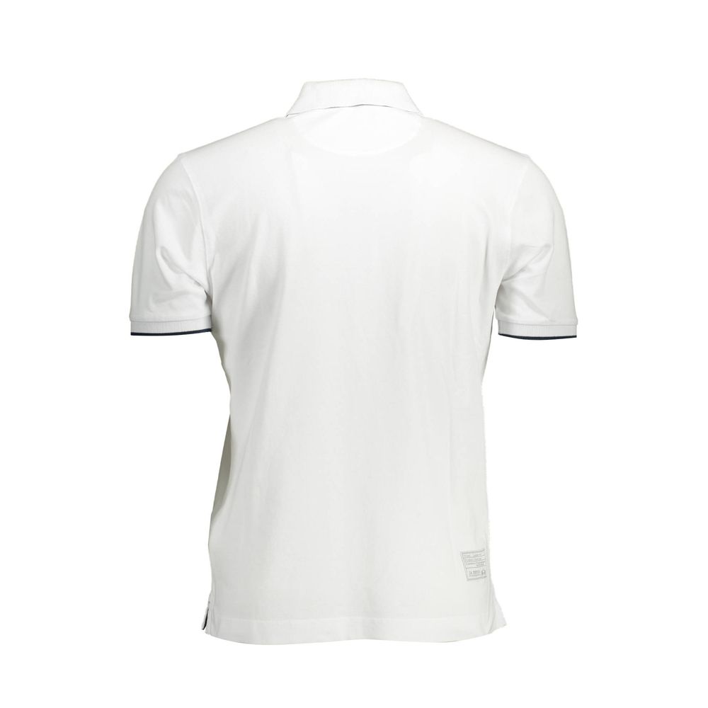 White Cotton Mens Polo Shirt