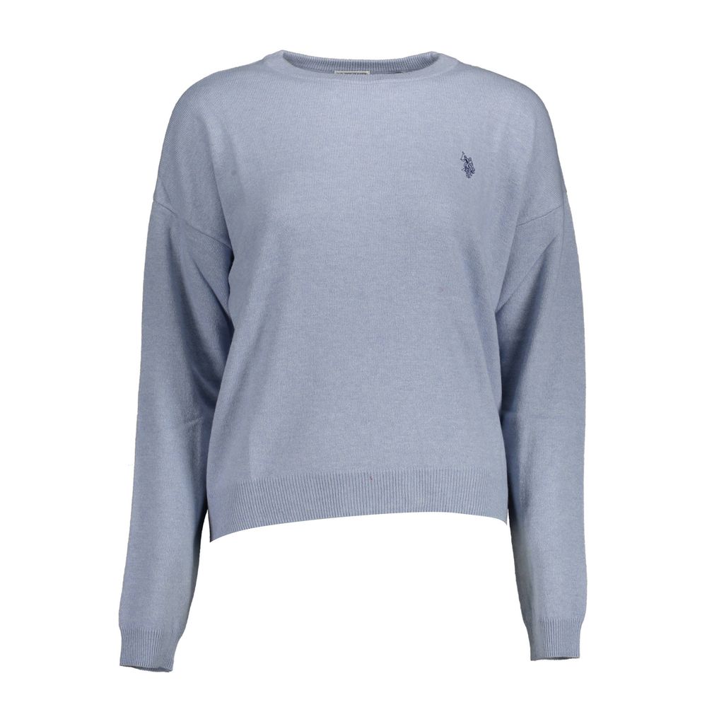 Light Blue Polyamide Women Sweater