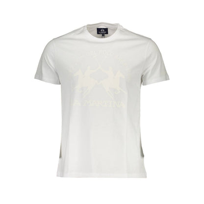 White Cotton Men T-Shirt