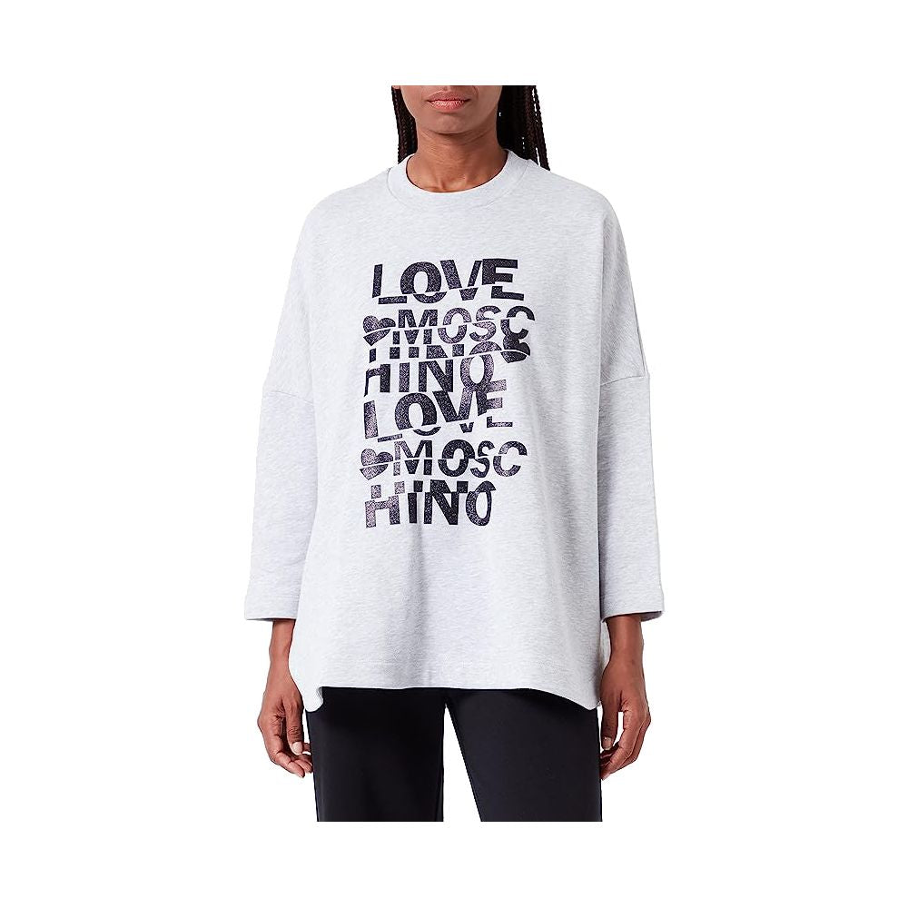 Gray Cotton Women's Oversized Sweatshirt