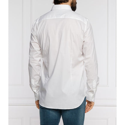 White Cotton Men Shirt