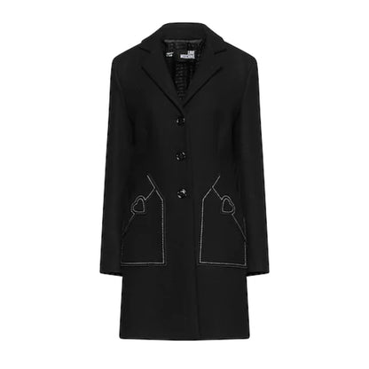 Black Wool Women Coat