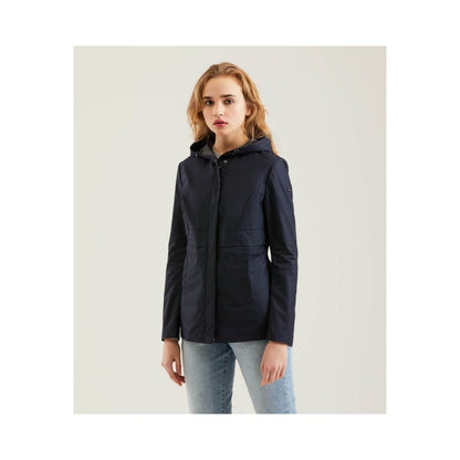 Blue Polyester Women Jacket