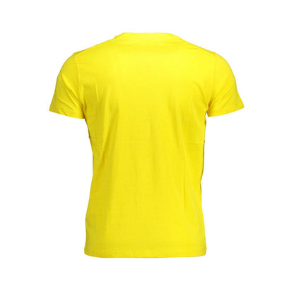 Yellow Cotton Men TShirt