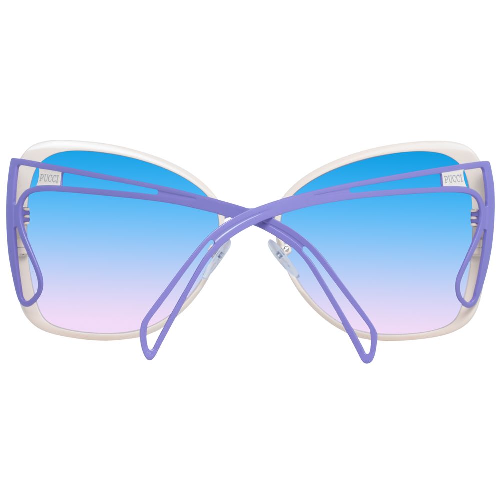 Cream Metal Sunglasses
