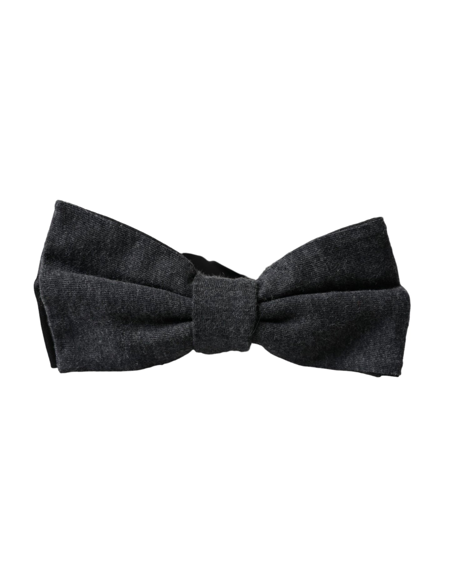 Dark Gray Silk Adjustable Neck Men Bow Tie