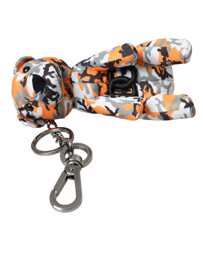 Multicolor Camouflage Animal Silhouette Keychain Keyring