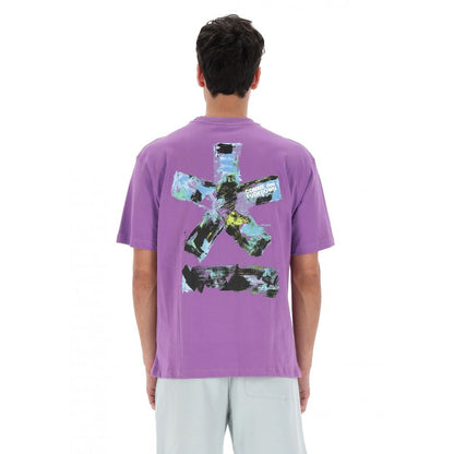 Purple Cotton Men T-Shirt