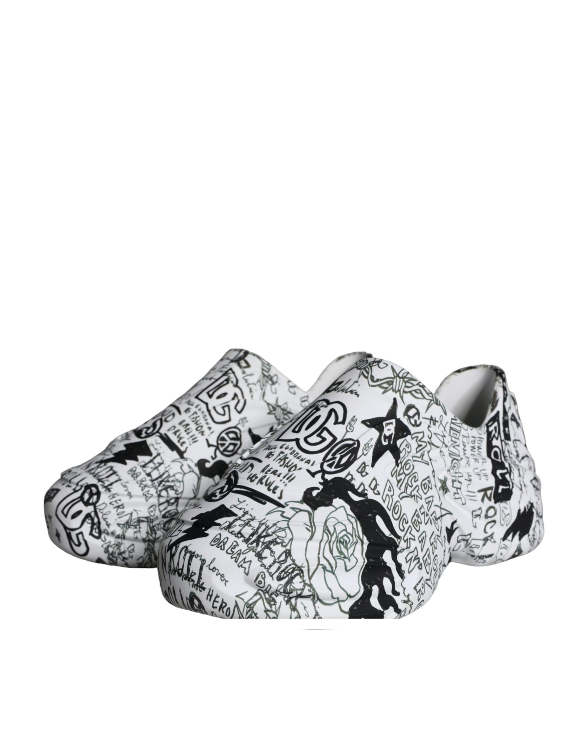 White Black Graffiti Daymaster Sneakers Shoes